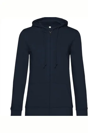 B and C Unisex inspire hoodie met rits voor volwassenen