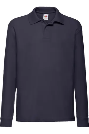 Fruit Of The Loom Polo shirt met lange mouwen voor kinderen/kinderen