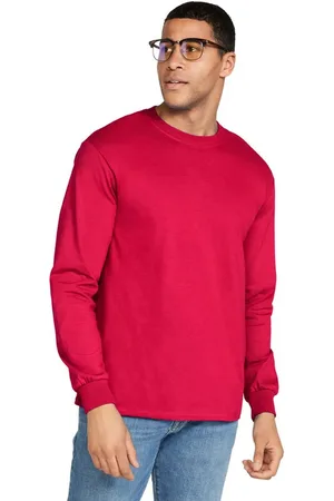 Gildan Unisex ultra katoenen t-shirt met lange mouwen voor volwassenen