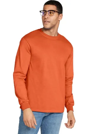 Gildan Unisex ultra katoenen t-shirt met lange mouwen voor volwassenen