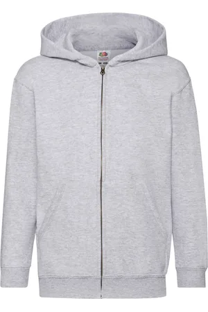 Fruit Of The Loom Kinder/kids classic heather hooded jacket