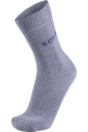 Replay Uniseks adult logo melange sokken (set van 3)