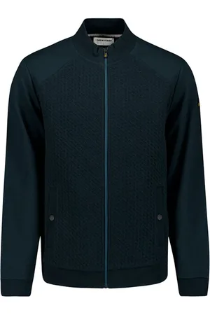 No Excess 27100118 sweater full zipper jacquard mix