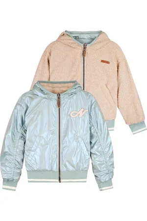 NoNo Zomer reversibel zomerjas meisjes mint capuchon beau