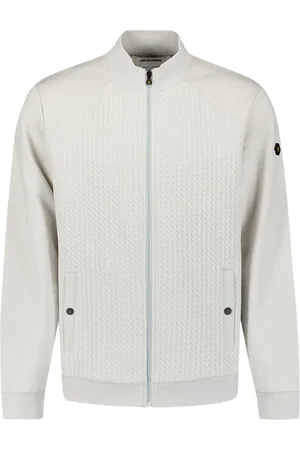 No Excess 27100118 sweater full zipper jacquard mix