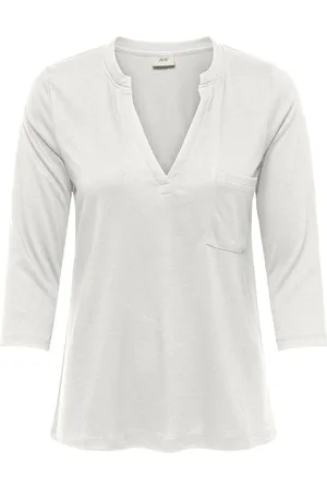 JACQUELINE DE YONG Dalila 3/4 v- neck top