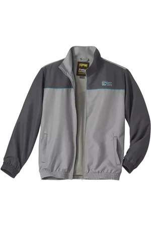 Atlas For Men Heren microvezel jas met contrasterende schouders