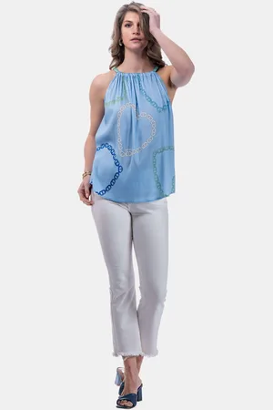 MUCHO GUSTO ® top dubai lichtblauw kettinghart
