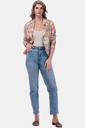MUCHO GUSTO ® blazer lesbos luipaard rond barokprint