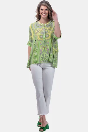 MUCHO GUSTO ® blouse bréscia green paisley