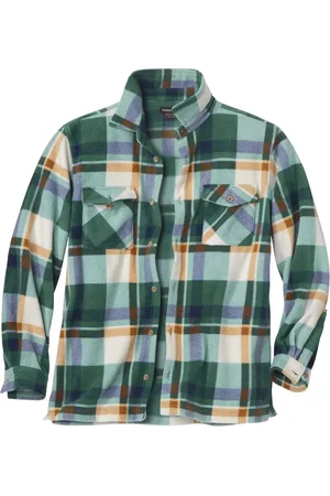 Atlas For Men Heren geruit fleece overshirt
