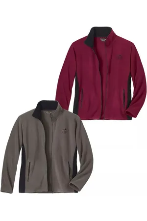 Atlas For Men Heren fleecejack (set van 2)