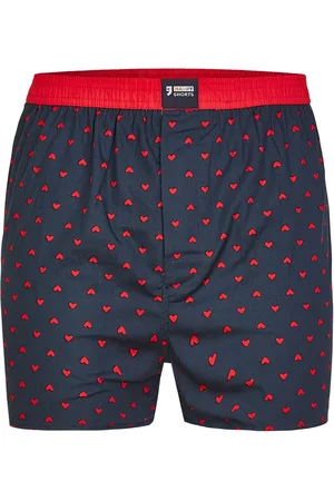 HAPPY SHORTS Wijde boxershort rode hartjes