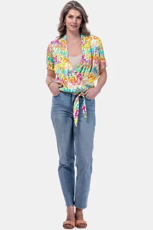 MUCHO GUSTO ® blouse crete kleurrijk amare gnare print