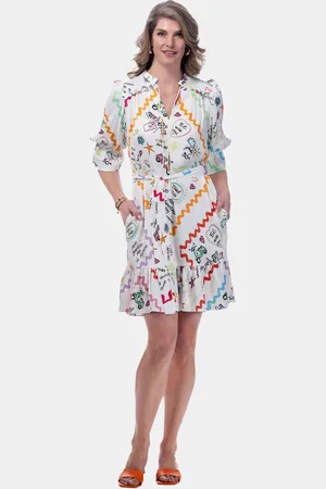 MUCHO GUSTO ® jurk rhodes kleurrijke streep elegantie