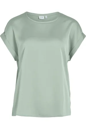 VILA Viellette ss satin top noos mint