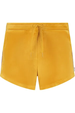 MAYCE Zomer short meisjes oker velvet
