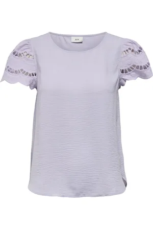 JACQUELINE DE YONG Jdyhannah ss lace top wvn lila
