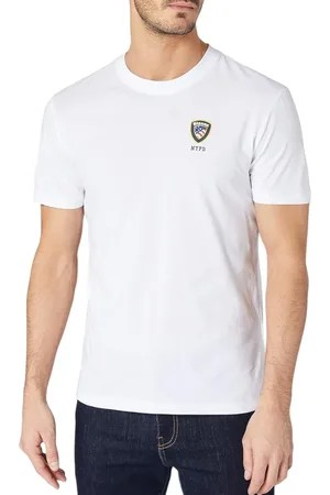 Blauer T-shirt heren