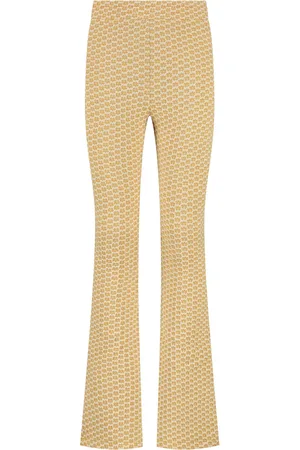 MAYCE Zomer flair broek meisjes oker print