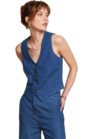 King Louie Bianca gilet chambray