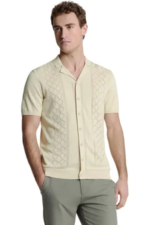 No Excess Pullover short sleeve full button p cement