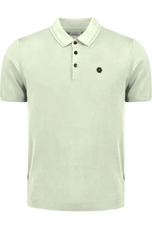 No Excess Pullover short sleeve polo button s mint