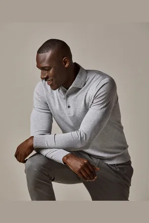 Profuomo Pp2j00009b c1 polo onepiece light grey profu