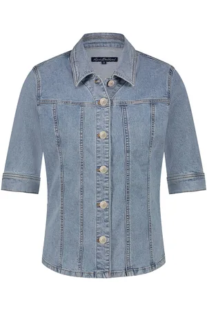 Red Button Blouse lange mouw srb4453
