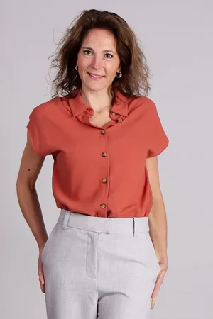 Grace & Mila Perez blouse terracotta