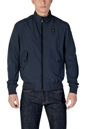 Blauer Windbreaker heren