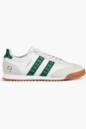 Q1905 Sneaker tornado wit/hardgroen