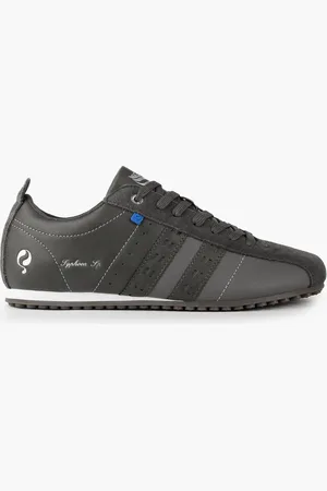 Q1905 Sneaker typhoon sp middengrijs/koningsblauw