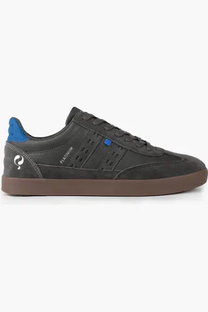 Q1905 Sneaker platinum middengrijs/koningsblauw
