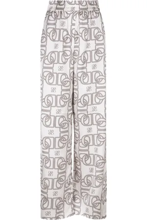 Dante 6 D6 teo logo printed wide leg pants