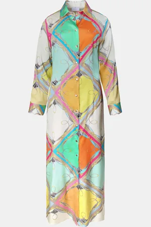 MUCHO GUSTO ® jurk francis bay kleurrijke ruitprint