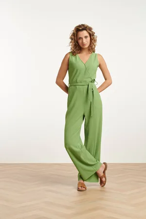 Smashed Lemon 25119 licht stretch crinkle jumpsuit |