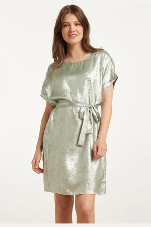 Smashed Lemon 25111 licht metallic zomerjurk |