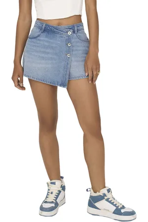 ONLY Onllesly reg lb dnm skort bj noos light blue denim