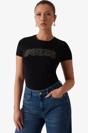 Guess Dames t-shirt logo lace