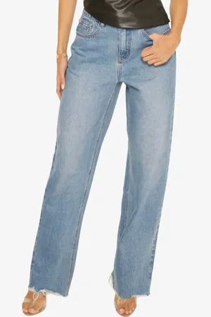 LA sisters Dames spijkerbroek classic straight leg jeans light blue