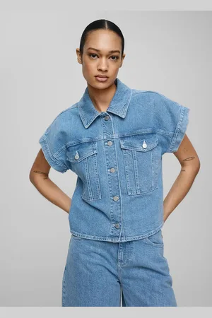 Moss Copenhagen Elida ada ss top denim