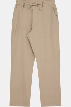 Anerkjendt 901938 akjan cot/linen ela pants 0536 feather grey