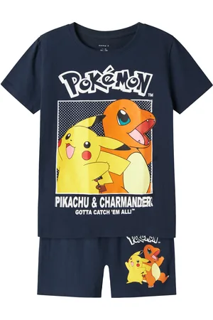 NAME IT Jongens korte pyjama set shortama nkmfux donkerblauw pokemon