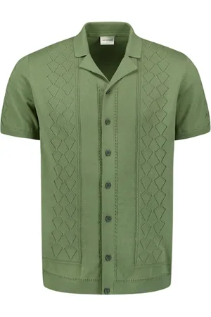 No Excess 27210349 pullover short sleeve full button