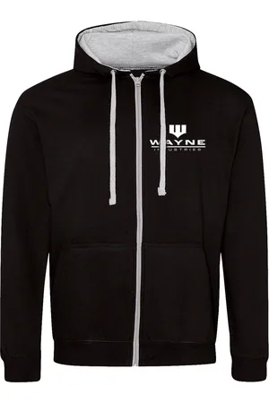 Batman Unisex wayne industries full zip hoodie voor volwassenen