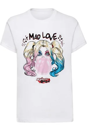 Batman Unisex adult mad love harley quinn t-shirt