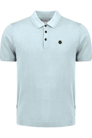 No Excess Pullover short sleeve polo button s ice