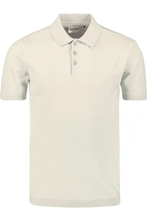 No Excess Pullover short sleeve polo button s offwhite