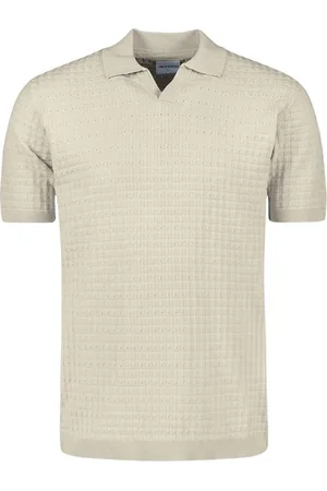 No Excess Pullover short sleeve polo v solid cement